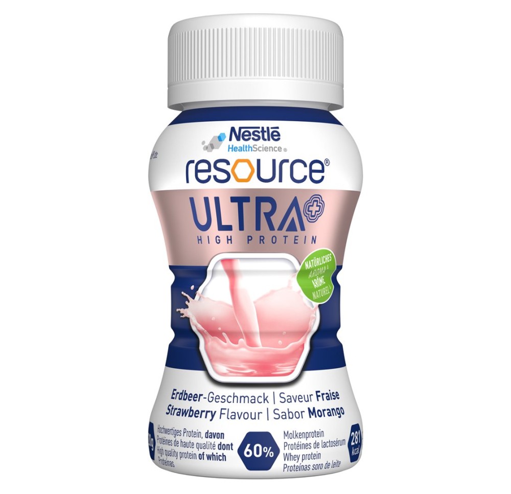 RESOURCE Ultra + fraise 4 fl 125 ml