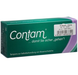 CONTAM tampon vaginal 33mm extra 5 pce