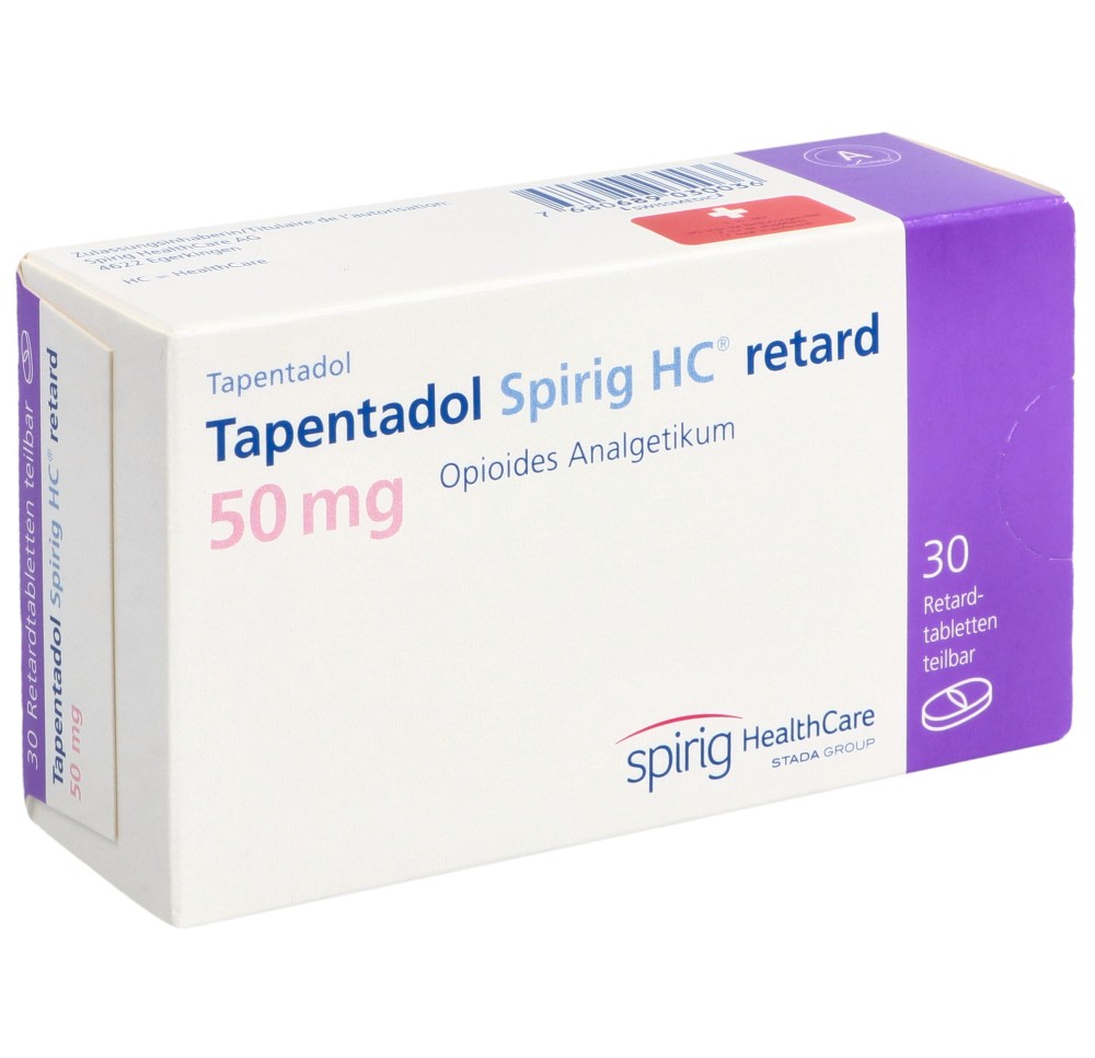 TAPENTADOL Spirig HC retard cpr ret 50 mg 30 pce