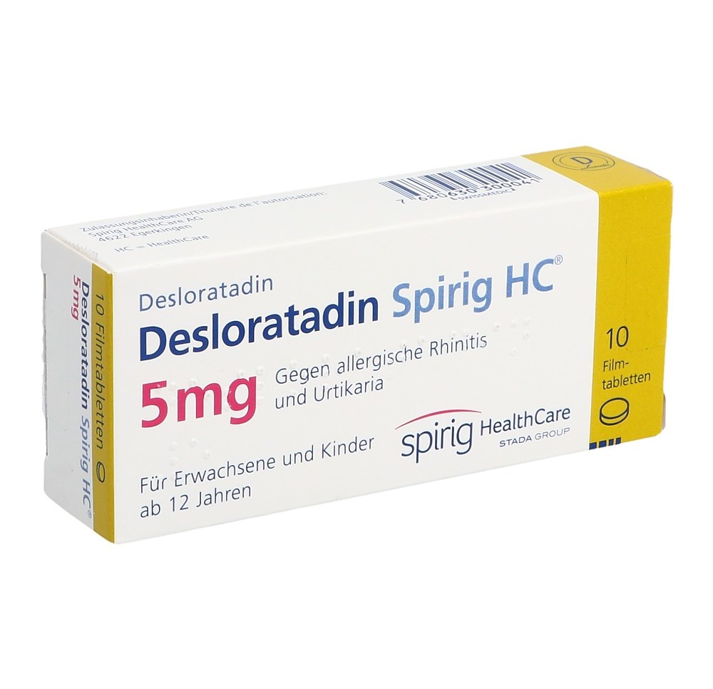 DESLORATADINE Spirig HC cpr pell 5 mg 10 pce