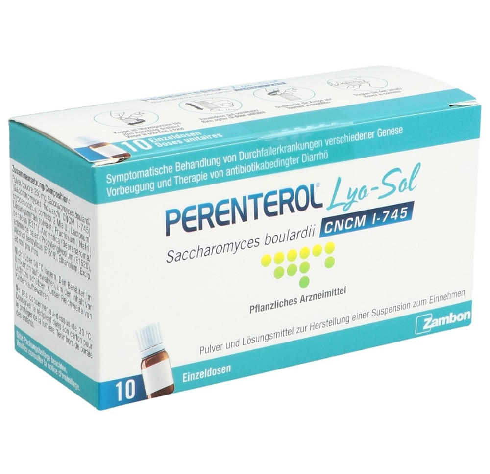 PERENTEROL Lyo-Sol pdr p susp fl 10 pce