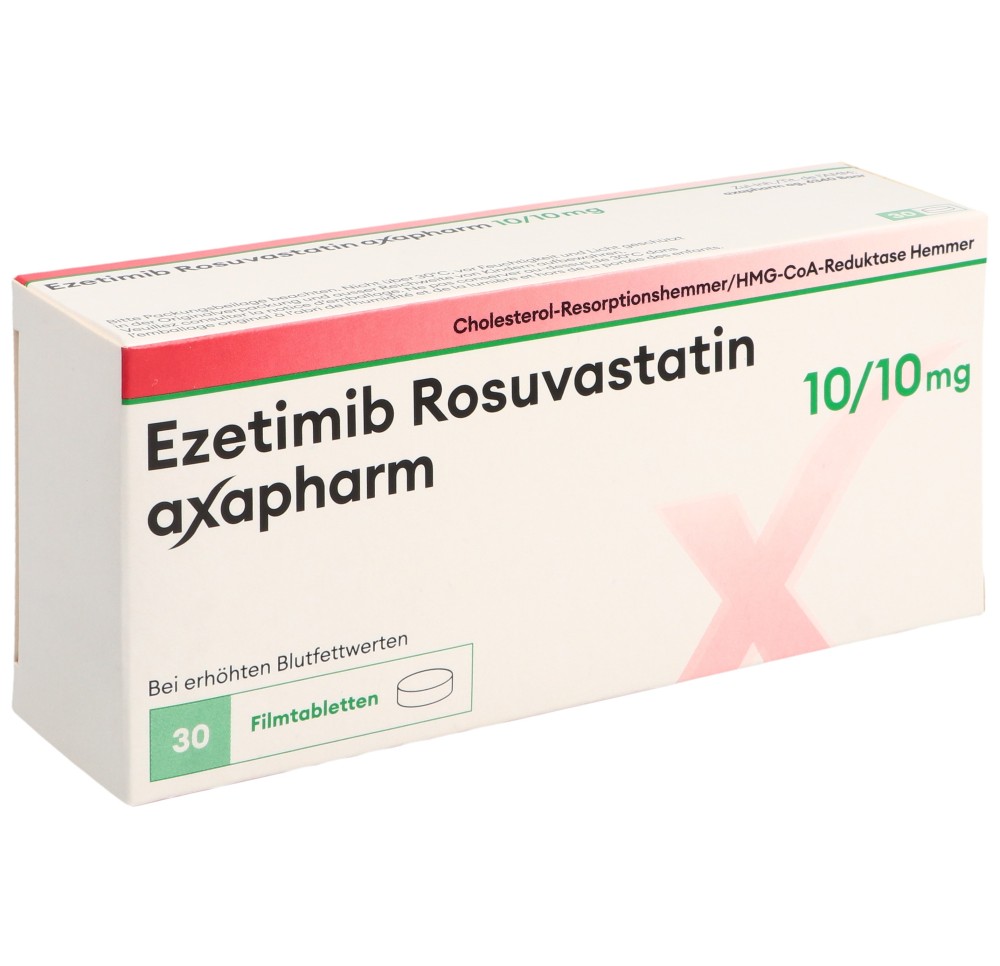 EZETIMIB ROSUVAST axapharm cpr pell 10/10mg 30 pce