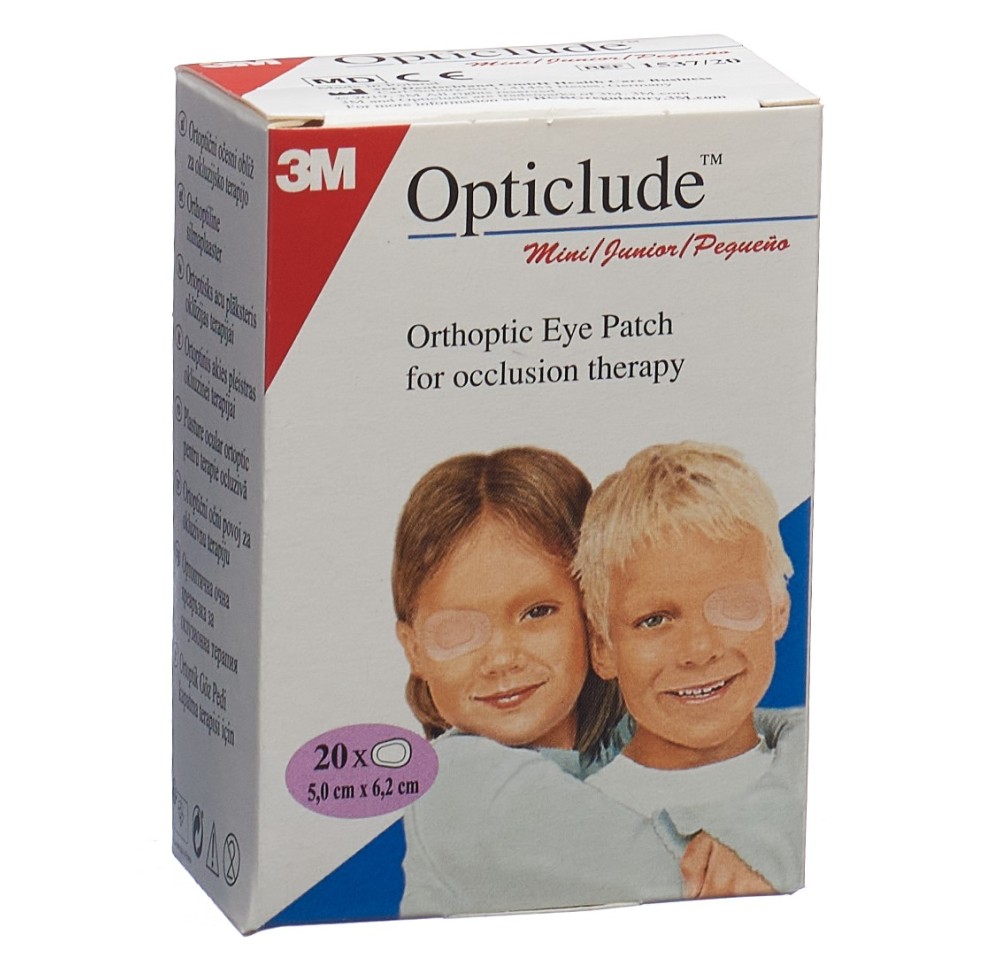 3M OPTICLUDE MINI pans ocul 6x5cm 20 pce