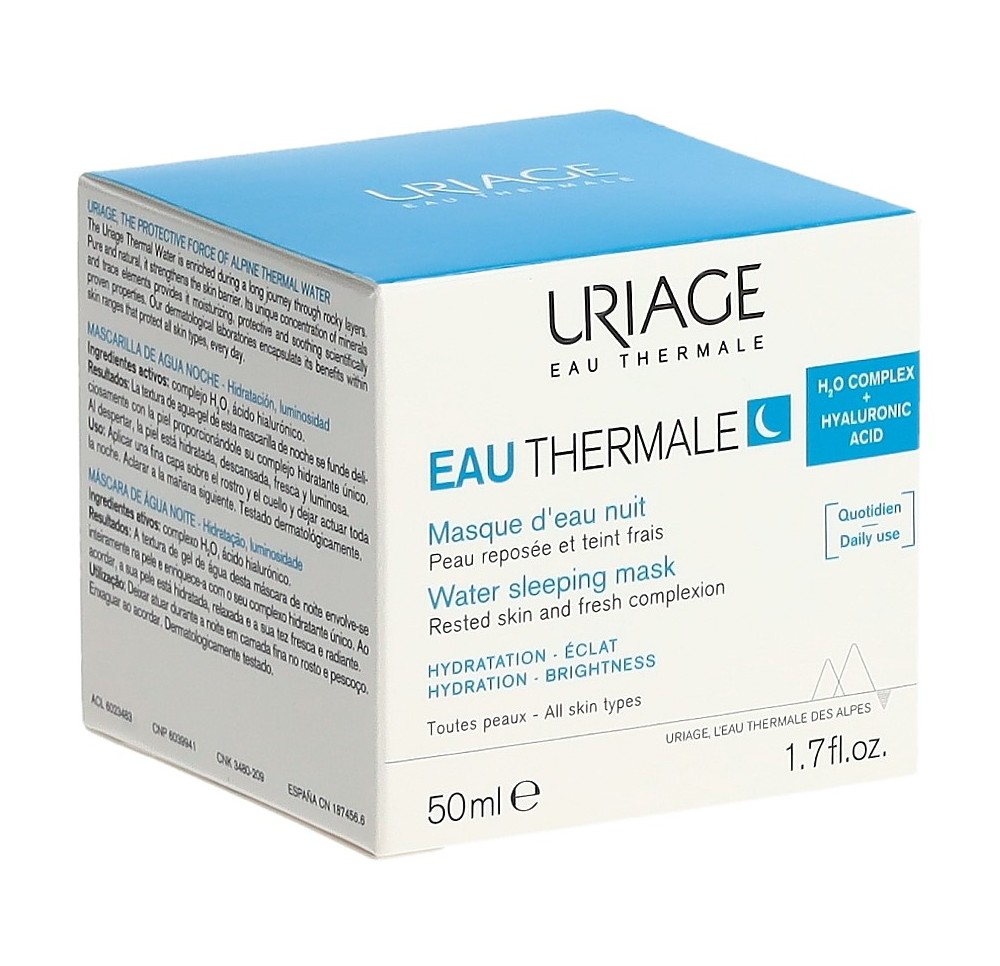 URIAGE Eau Thermale Masque d'eau nuit pot 50 ml