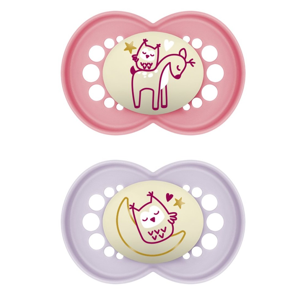 MAM Night lolette sil 6-16m Girl 2 pce