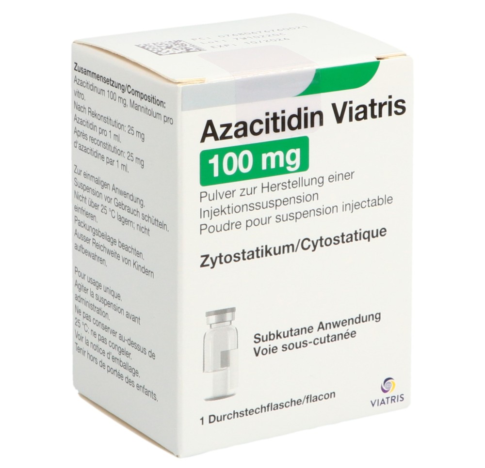 AZACITIDIN Viatris subst sèche 100 mg flac