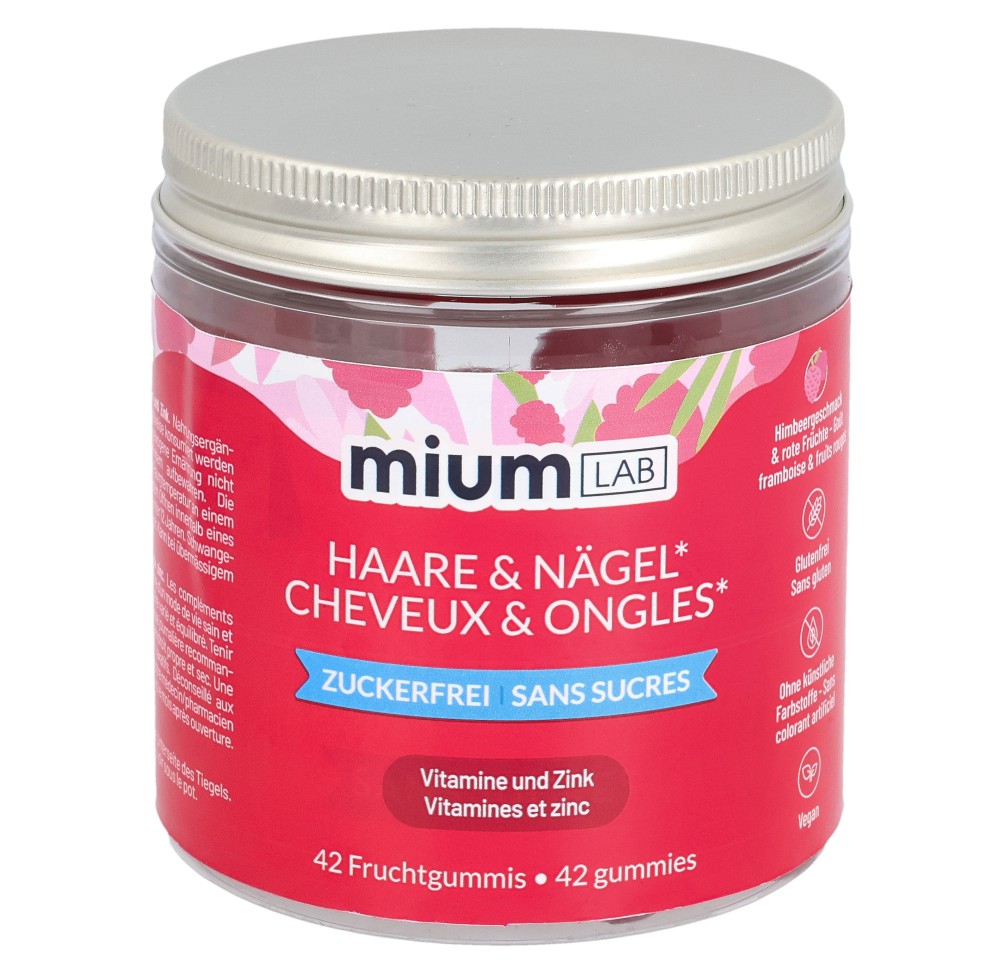 MIUMLAB gummies cheveux et ongles bte 42 pce