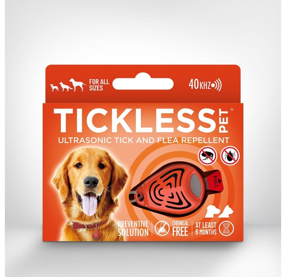 TICKLESS Pet protection tiques & puces orange