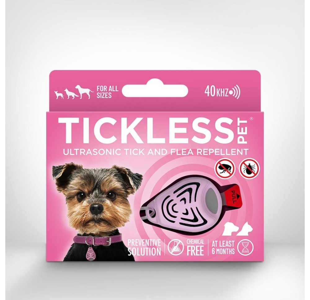 TICKLESS Pet protection tiques & puces rose