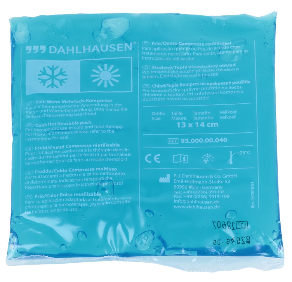 DAHLHAUSEN compr froid/chaudes 13x14cm mini 10 pce