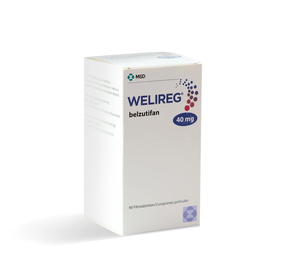 WELIREG cpr pell 40 mg bte 90 pce