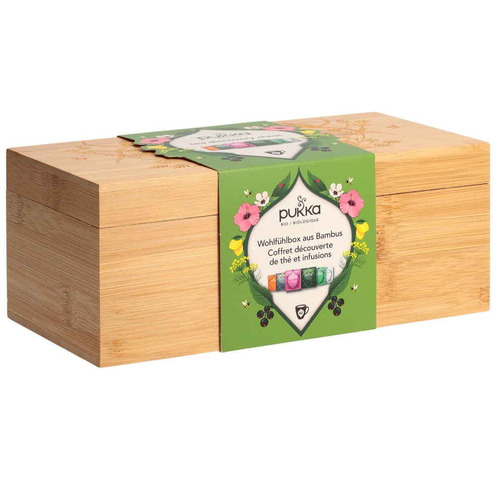 PUKKA Boîte en bambou bio 2024 all/fr 42pce sach