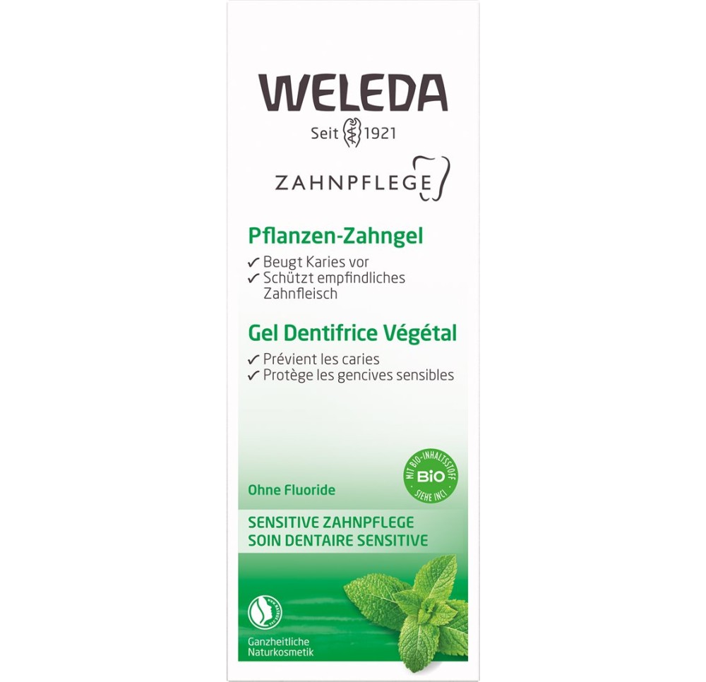 WELEDA gel dentifrice végétal tb 75 ml