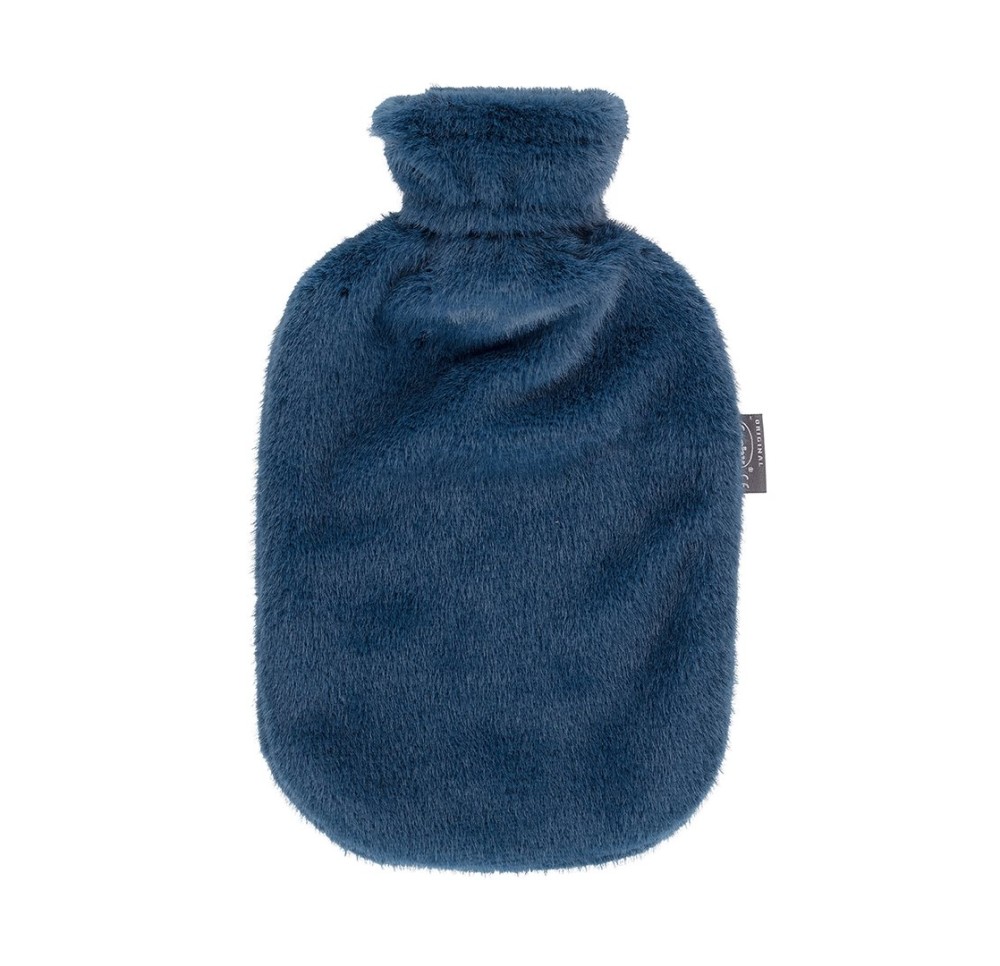 FASHY bouillotte 2l housse polaire bleue