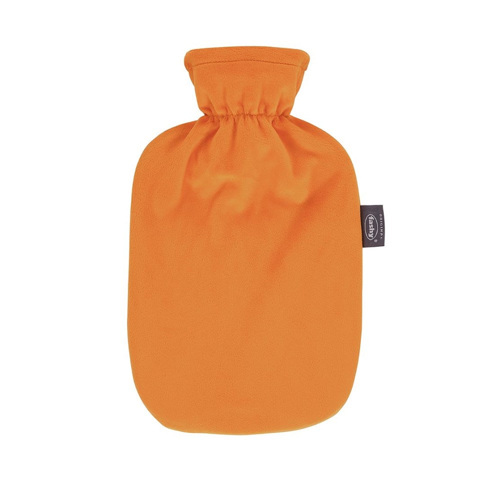 FASHY bouillotte 2l housse polaire orange