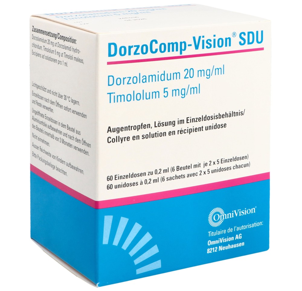 DORZOCOMP-VISION SDU 20mg/ml, 5mg/ml 60 x 0.2 ml