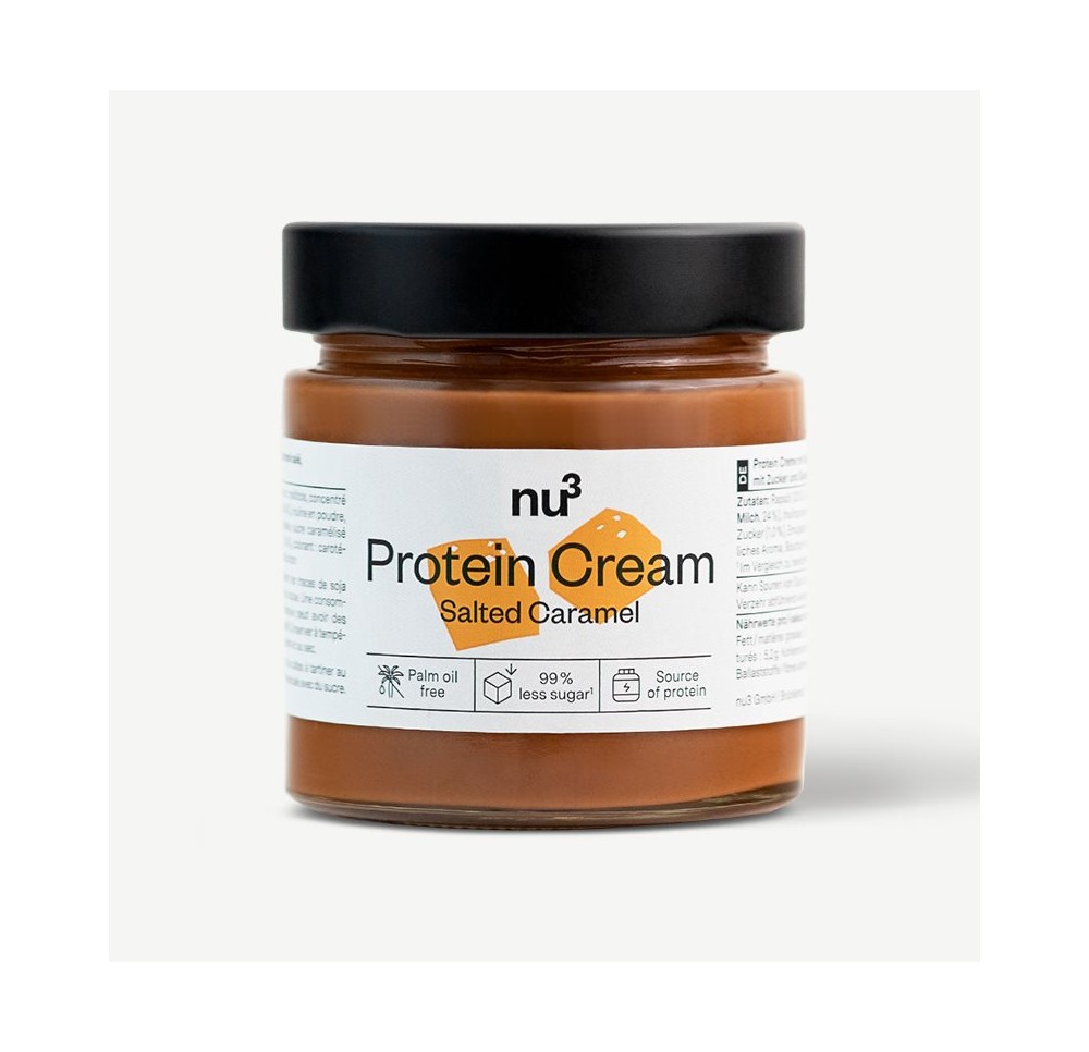 NU3 crème protéinée caramel salé verre 200 g