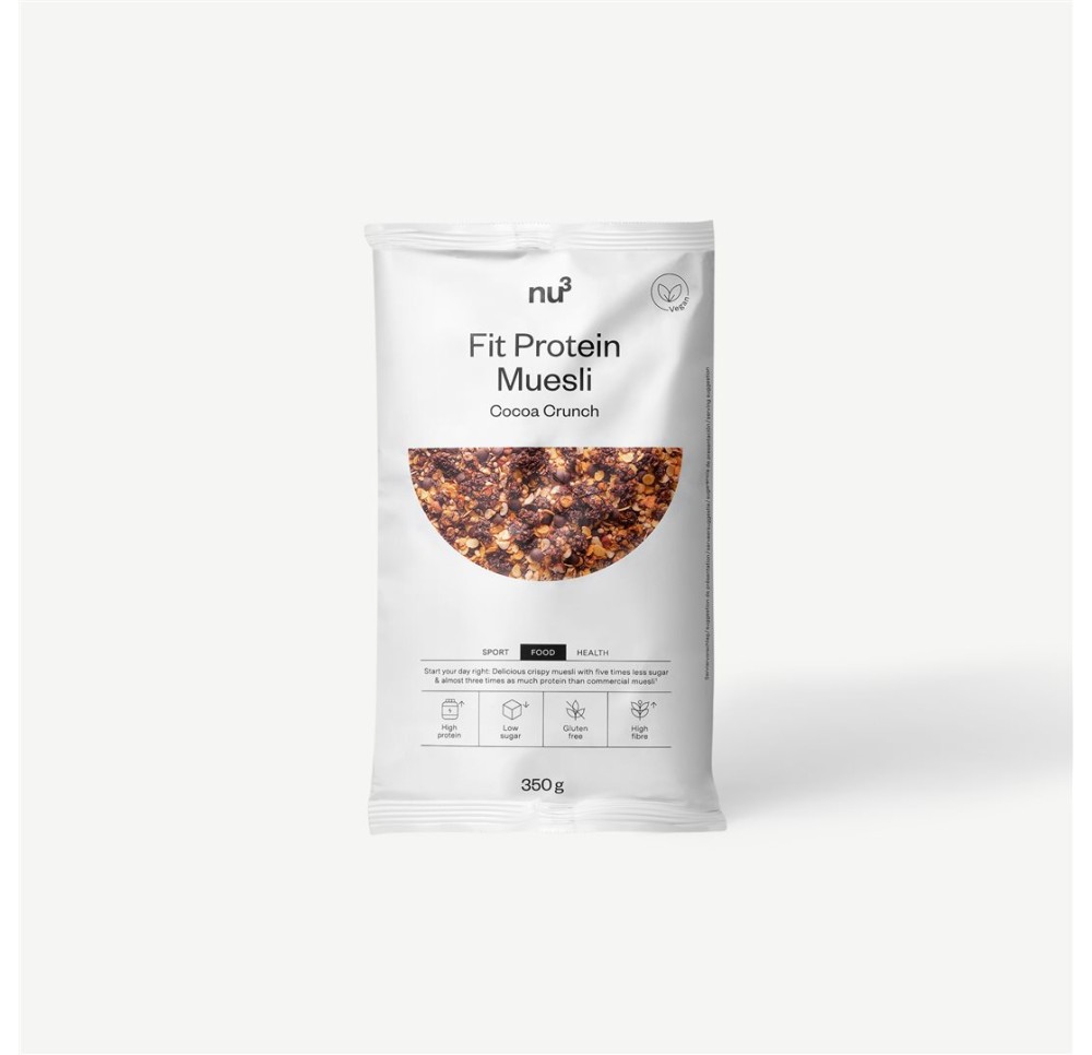 NU3 Fit muesli protéinée cocoa crunch sach 350 g