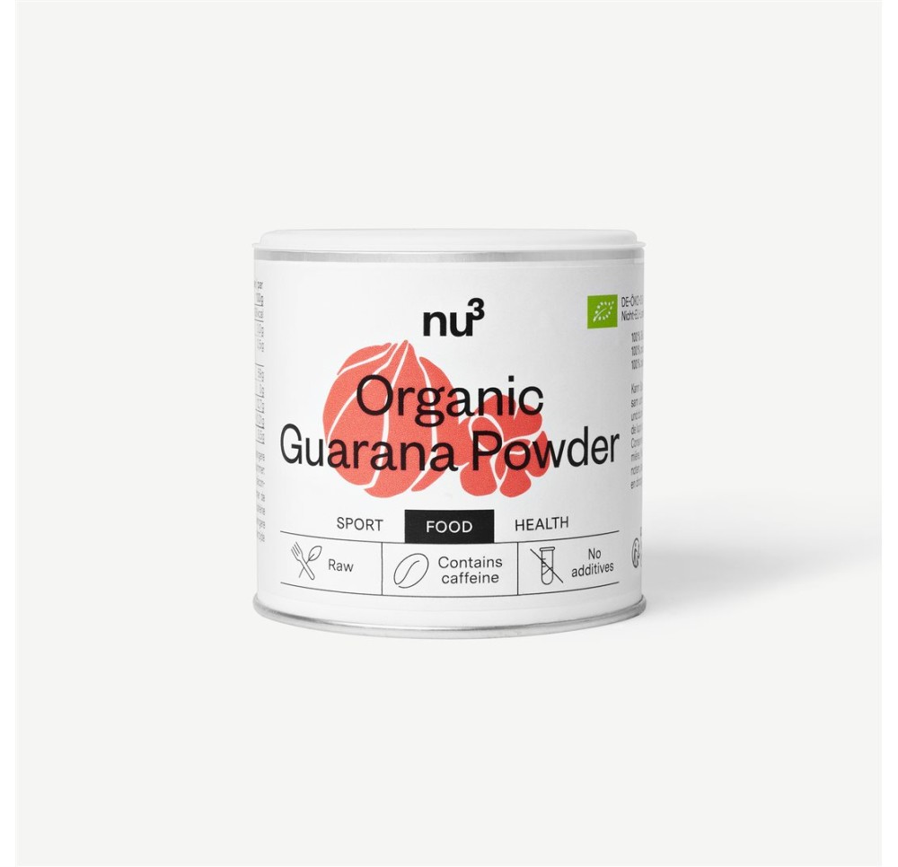 NU3 poudre de guarana bio bte 100 g