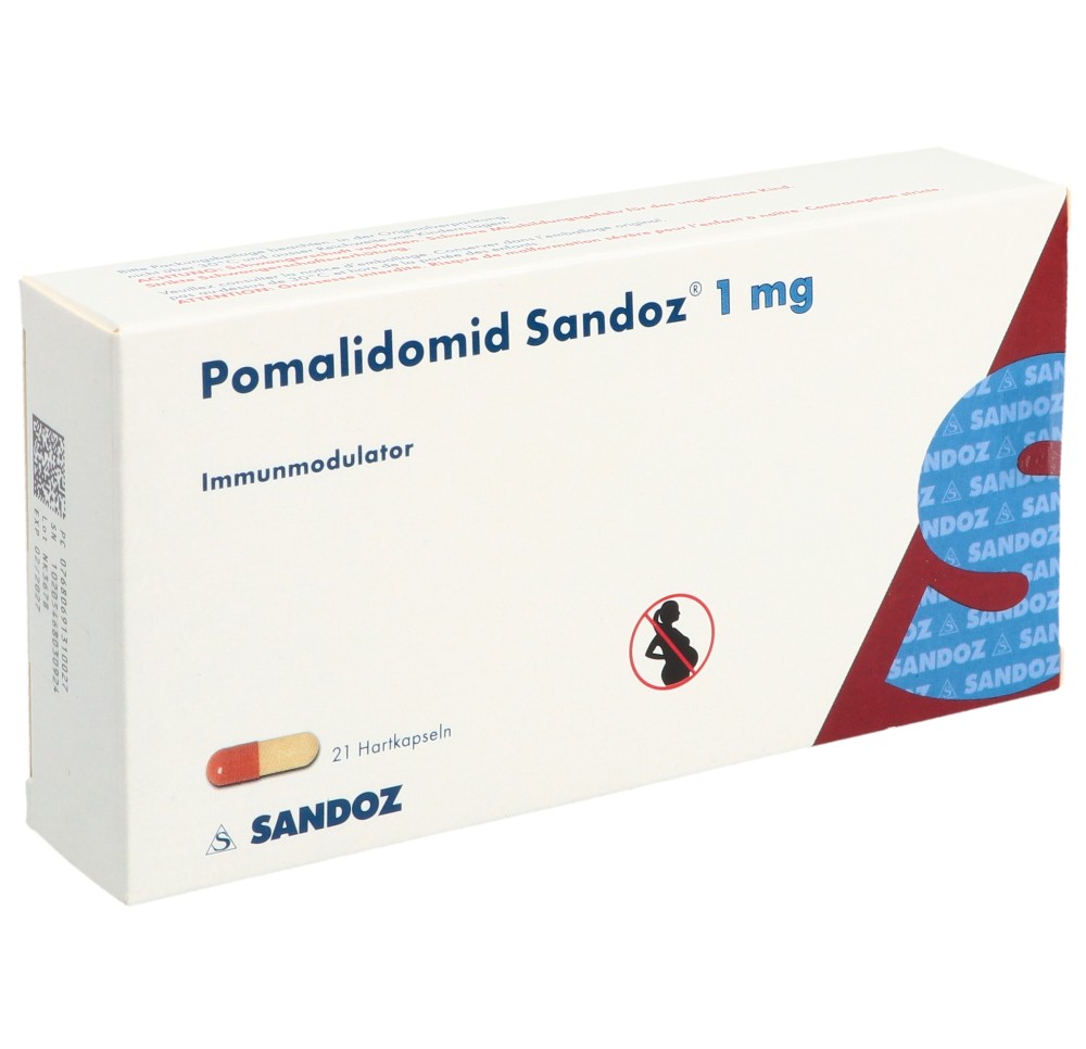POMALIDOMIDE Sandoz caps 1 mg 21 pce