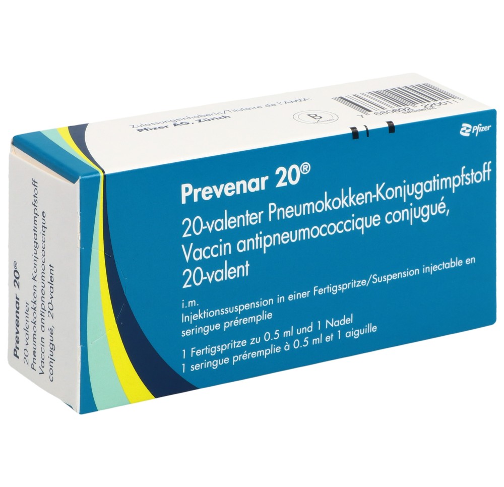 PREVENAR 20 susp inj ser pré 0.5 ml