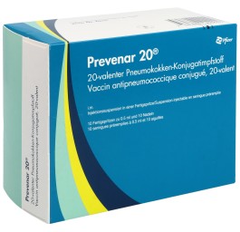 PREVENAR 20 susp inj 10 ser pré 0.5 ml