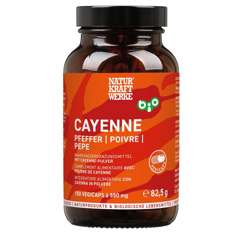NATURKRAFTWERKE Cayenne vegicaps bio verre 150 pce