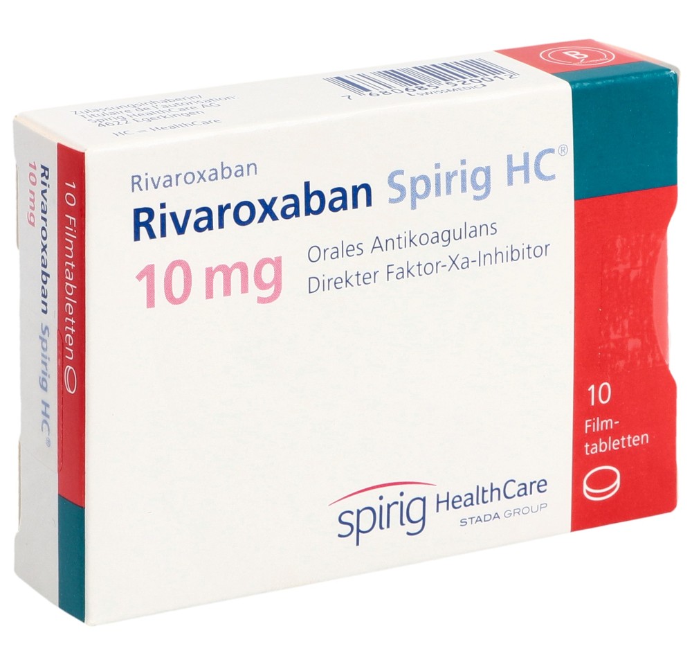 RIVAROXABAN Spirig HC cpr pell 10 mg 10 pce