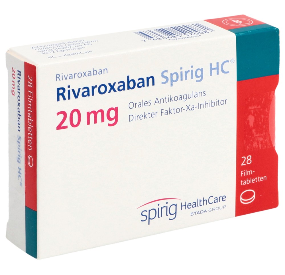 RIVAROXABAN Spirig HC cpr pell 20 mg 28 pce