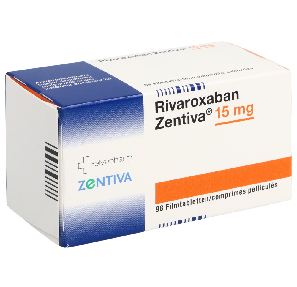 RIVAROXABAN Zentiva cpr pell 15 mg 98 pce