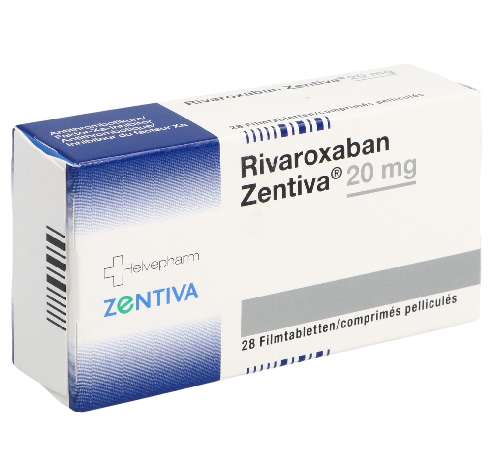 RIVAROXABAN Zentiva cpr pell 20 mg 28 pce