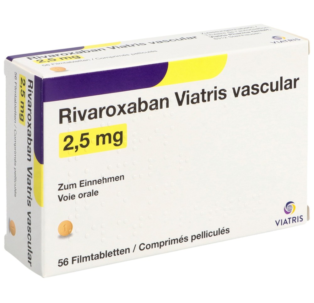 RIVAROXABAN Viatris vascul cpr pell 2.5 mg 56 pce