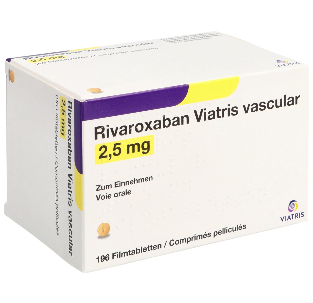 RIVAROXABAN Viatris vascul cpr pell 2.5 mg 196 pce