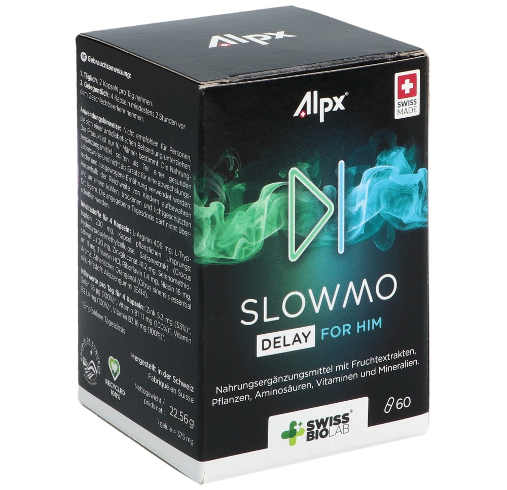 ALPX SLOWMO caps bte 60 pce