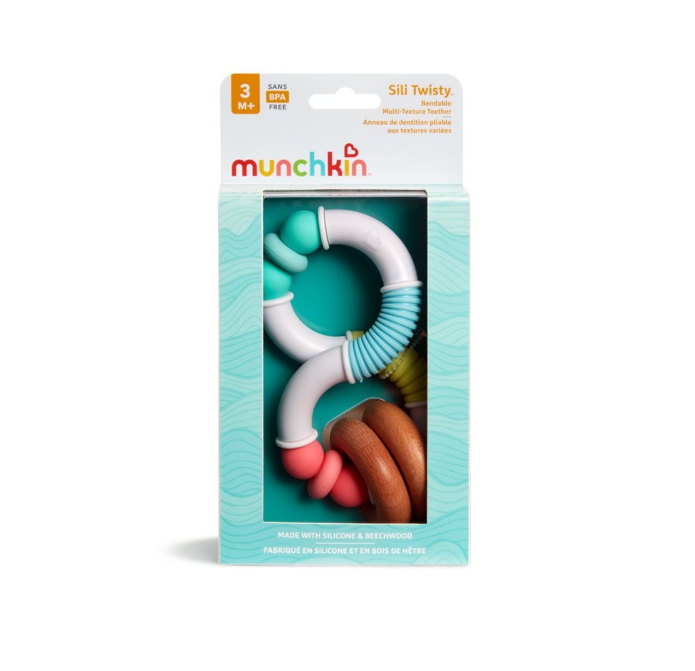 MUNCHKIN Sili Twisty Anneau dentition bois&sil 3M+