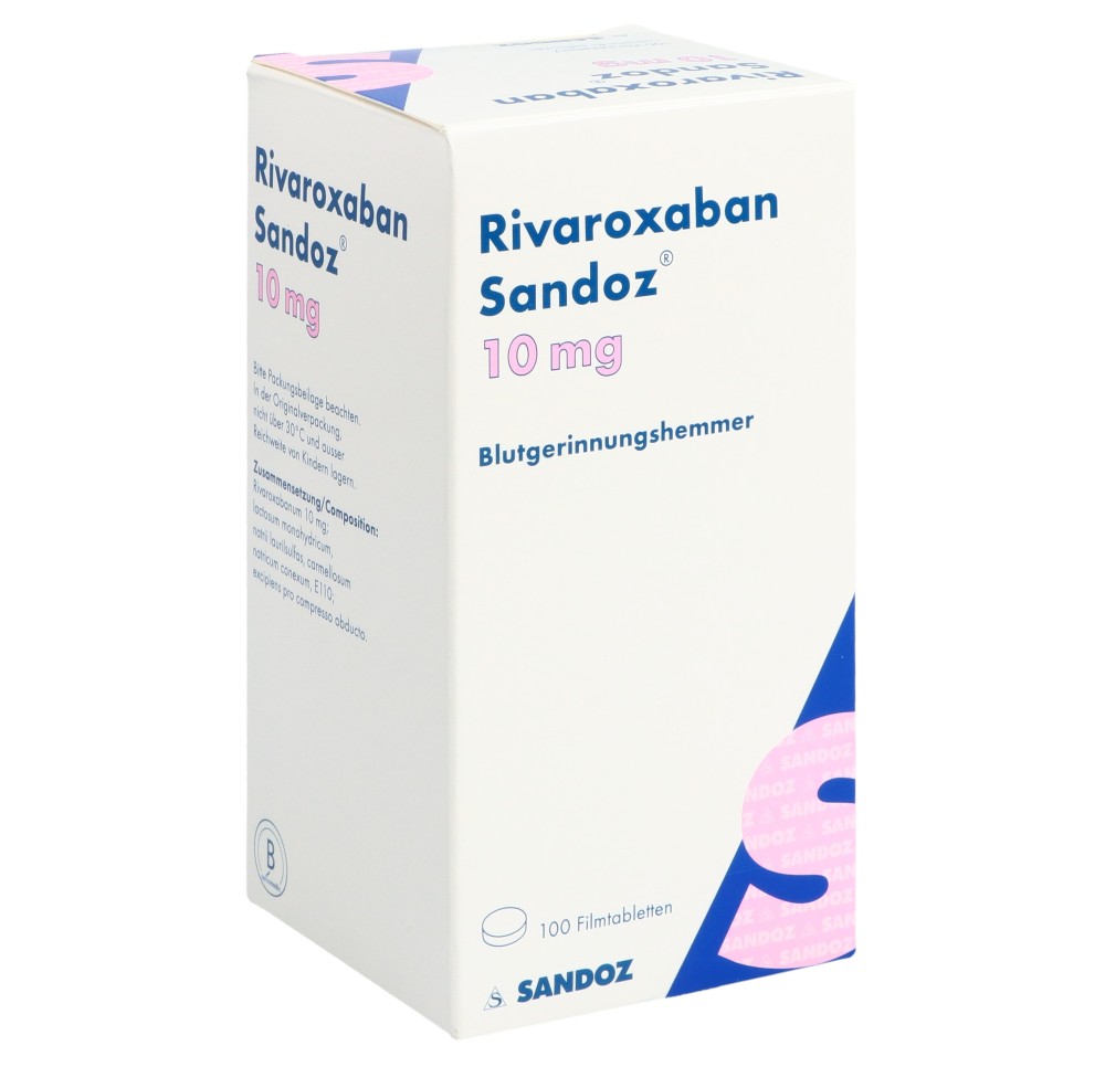 RIVAROXABAN Sandoz cpr pell 10 mg bte 100 pce