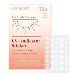 APRICOT stickers indicat UV prévenir guérir 72 pce