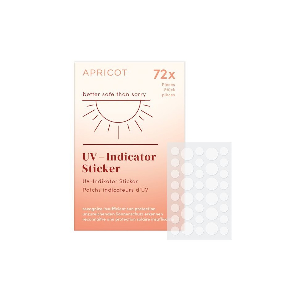 APRICOT stickers indicat UV prévenir guérir 72 pce
