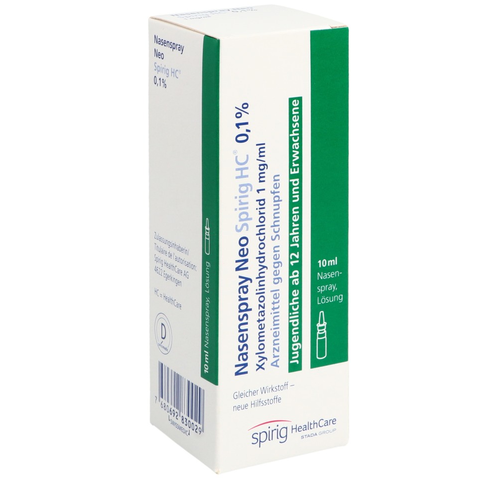 SPRAY NASAL NEO Spirig HC 0.1 % fl 10 ml