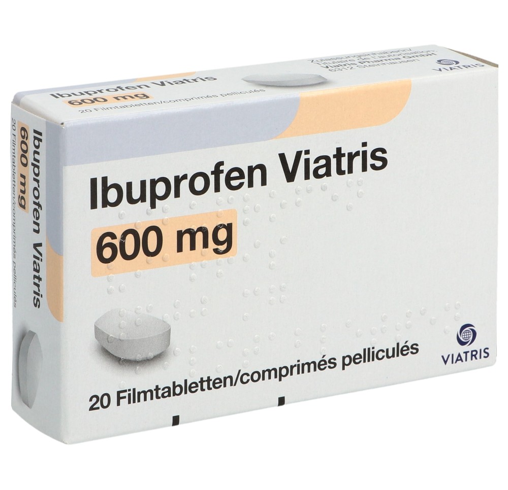 IBUPROFEN Viatris cpr pell 600 mg 20 pce