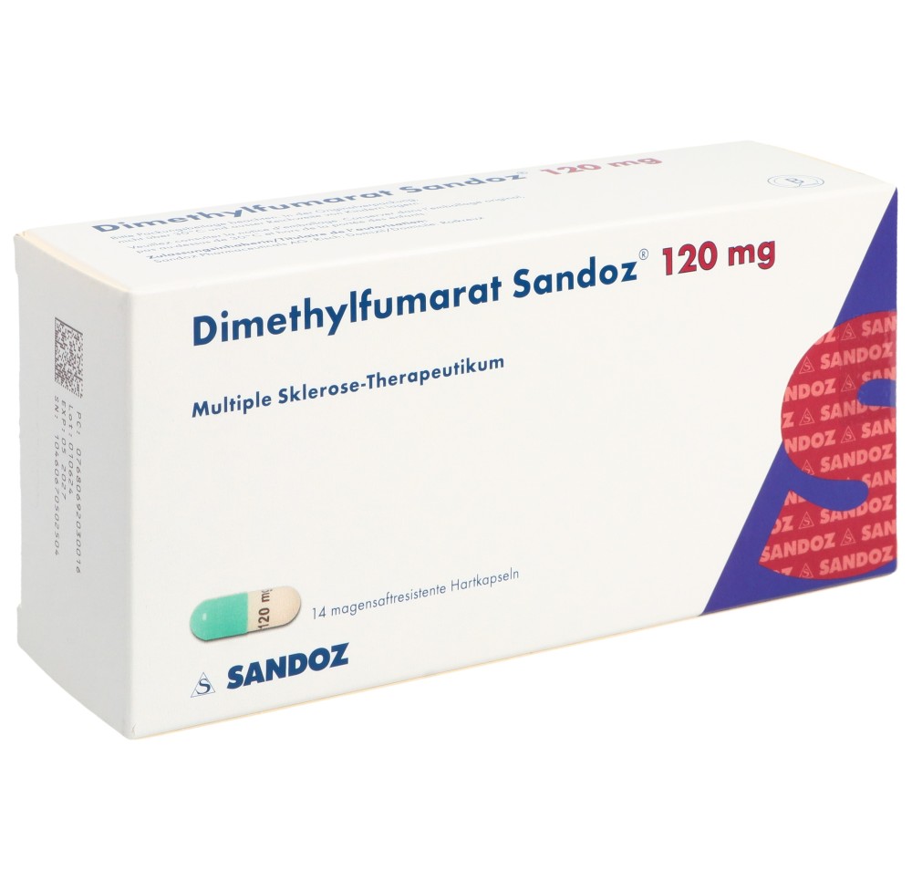 DIMETHYLFUMARATE Sandoz caps 120 mg 14 pce