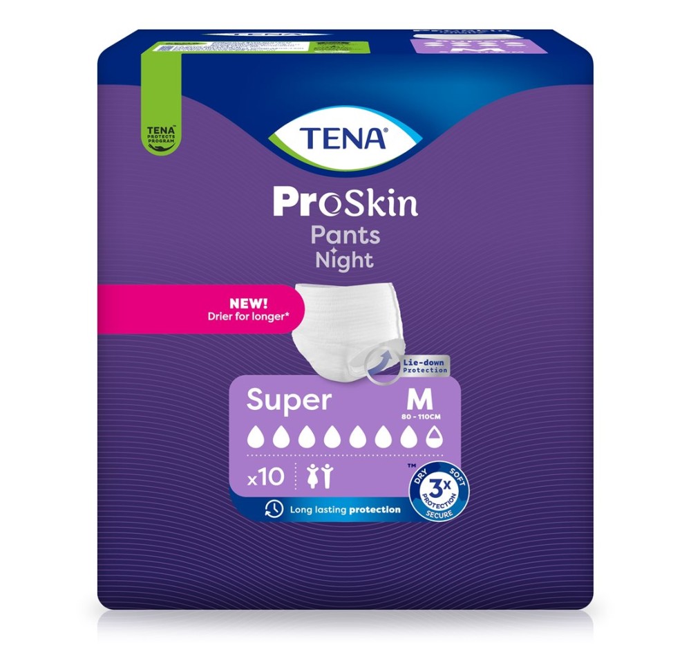 TENA Pants Night Super M 80-110cm 10 pce