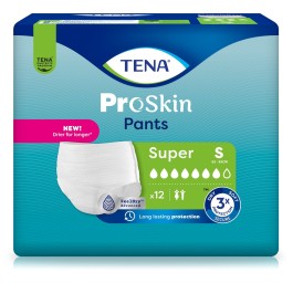 TENA Pants Super S 65-85cm (nouv) 4 x 12 pce