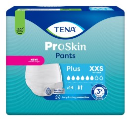 TENA Pants Plus XXS 40-70cm (nouv) 14 pce