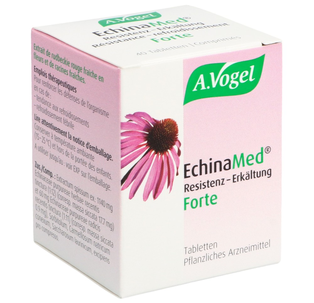 ECHINAMED forte compr résistance–refroid 40 pce