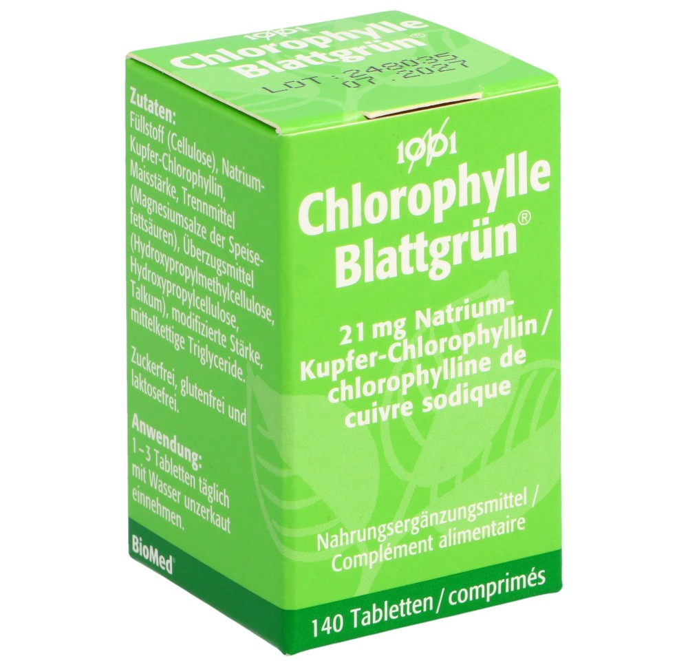 CHLOROPHYLLE 1001 cpr pell fl verre 140 pce