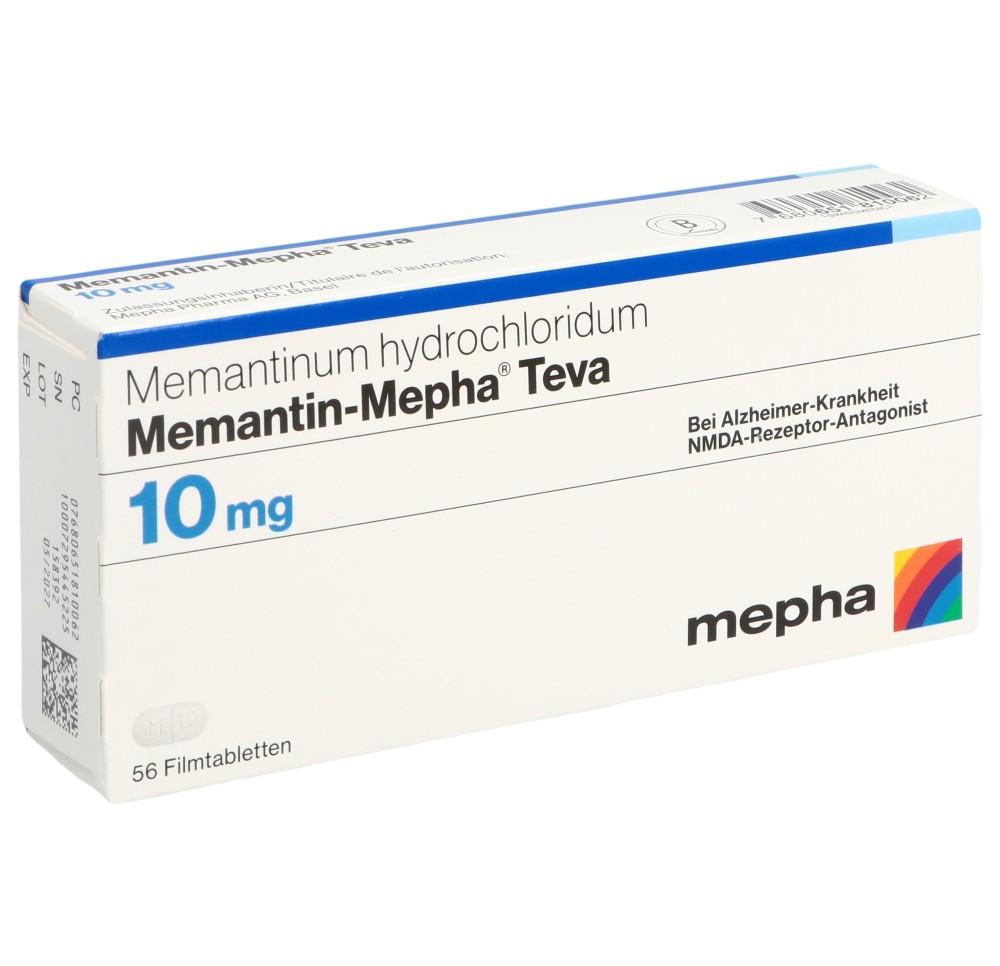 MEMANTIN Mepha Teva cpr pell 10 mg 56 pce