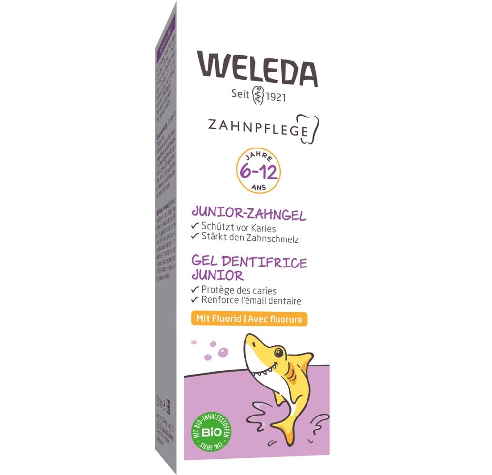 WELEDA gel dentifrice junior avec fluor tb 50 ml