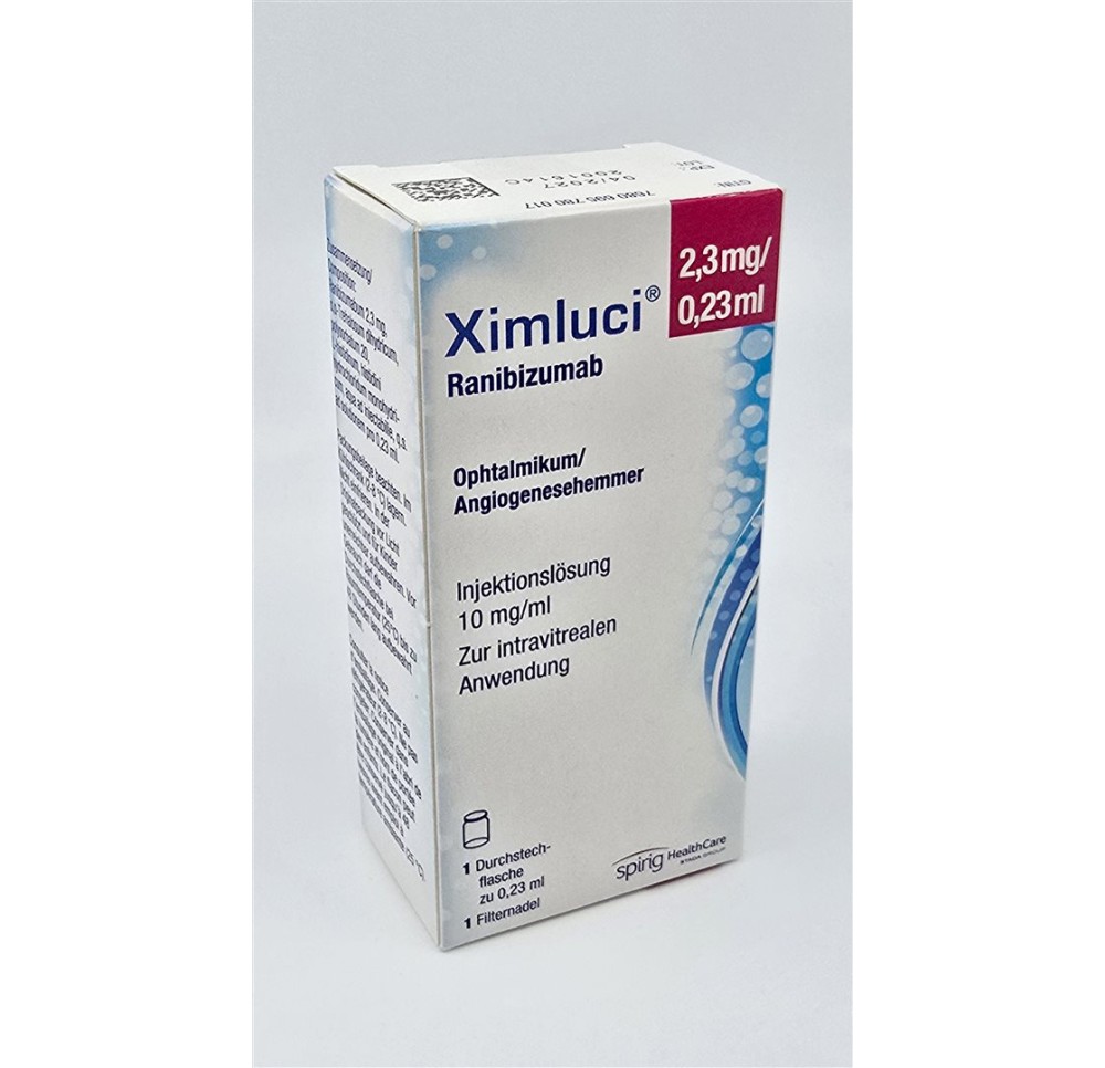XIMLUCI 2.3 mg/0.23ml av aigu filt flac 0.23 ml