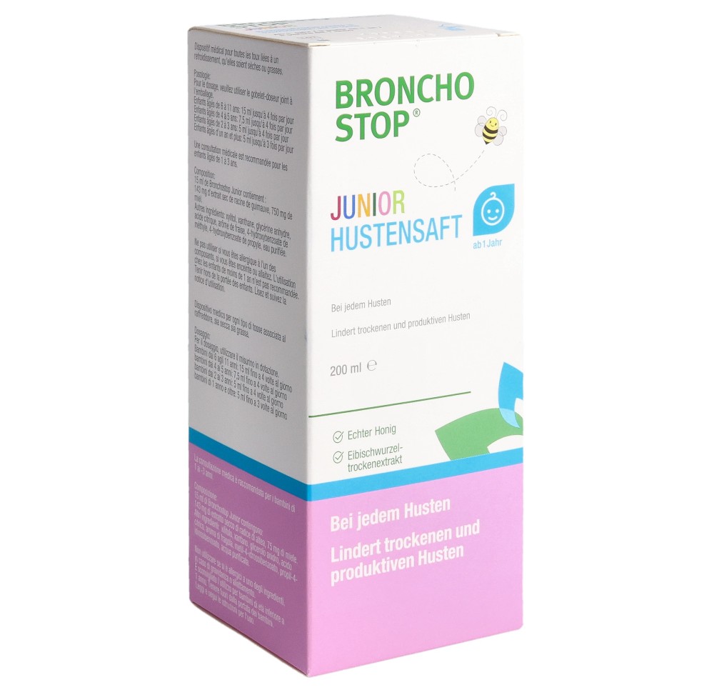 BRONCHOSTOP Junior sirop contre la toux 200 ml